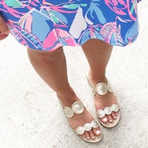 Jack Rogers Platinum Lauren Sandal